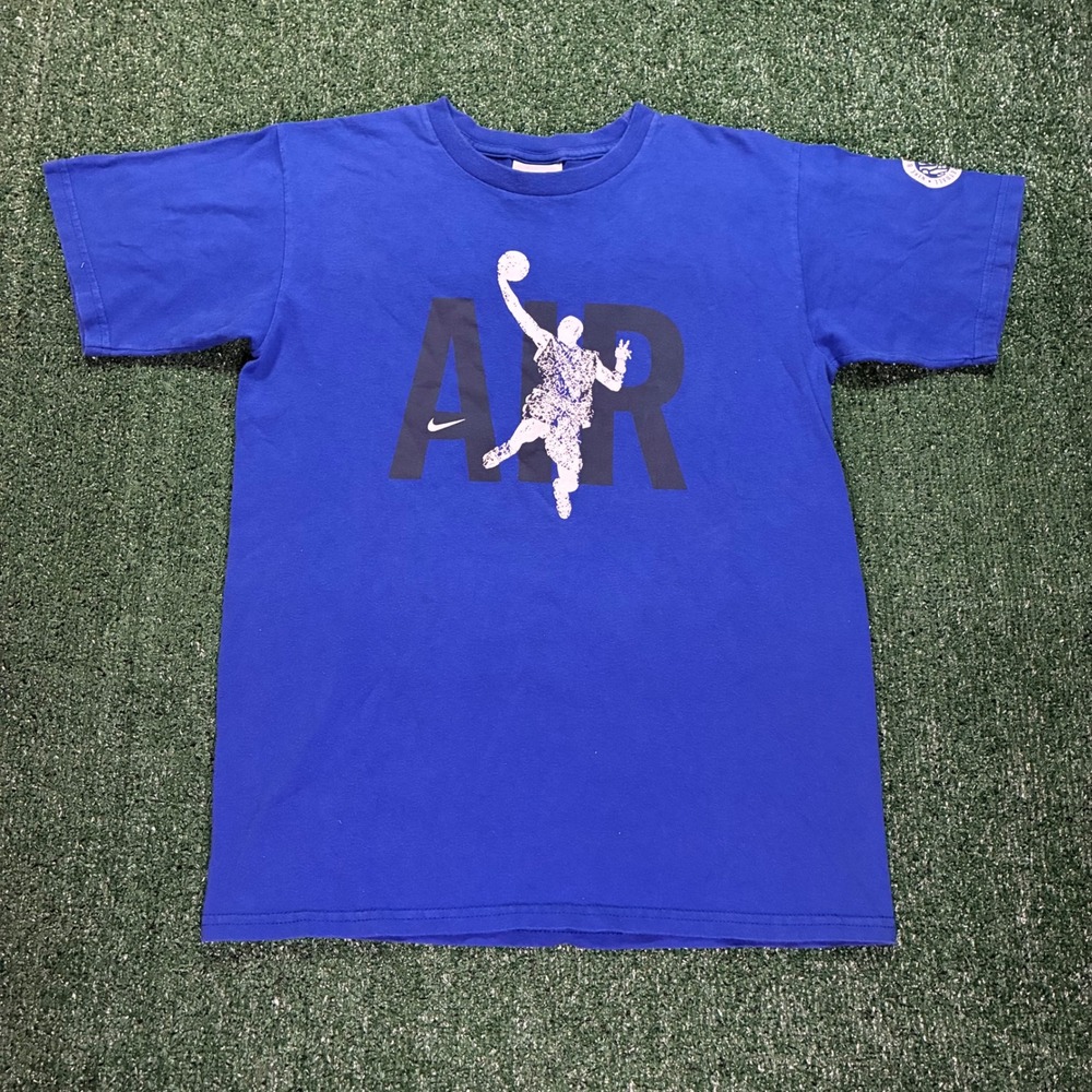 Y2K Nike Air Basketball T-shirt Blue Graphic Tee